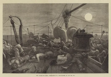 The Voyage to China, Forecastle of a Mail-Steamer in the Red Sea